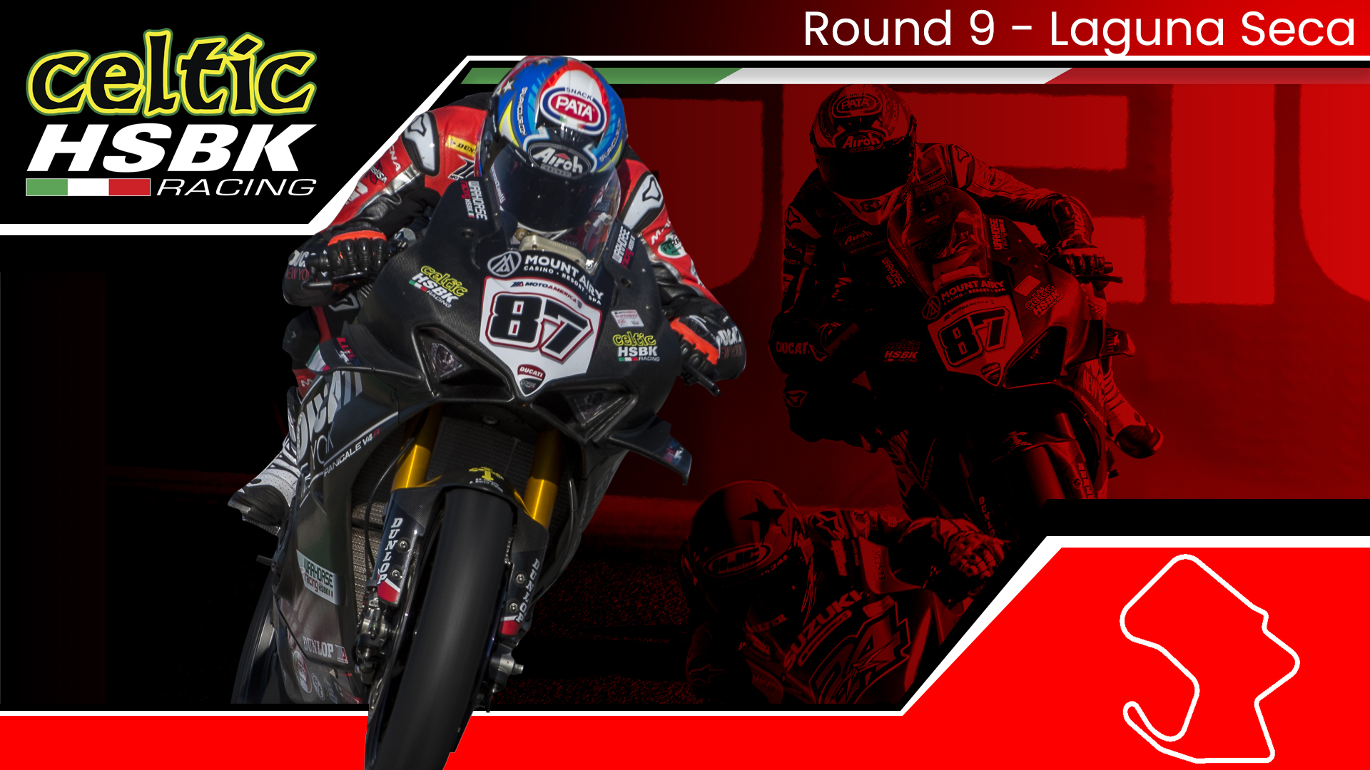 Celtic HSBK Racing Closes Season With 3 Podiums at Laguna on Ducati SBK (2020 MotoAmerica Round 9)