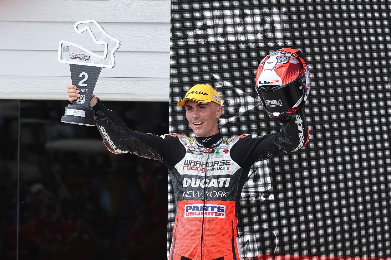 Loris Baz has mixed fortunes during the third round of the MotoAmerica Superbike series at Road America