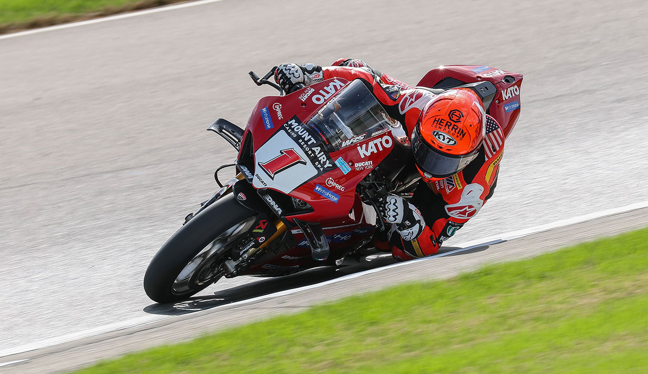 Josh Herrin puts it on the box at Barber Motorsports Park